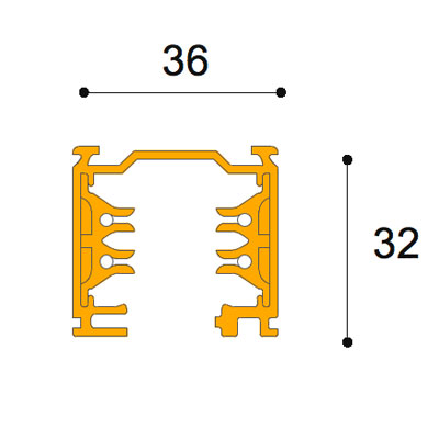 240V - 3 Circuit Surface Track